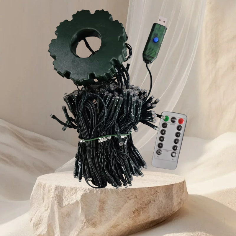 150cm/200cm (59"/79") Self-Standing LED Christmas Tree with Remote Control, 8 Lighting Modes, USB- Indoor/ Holiday Decorations, Warm White & Cool Yellow Glow for Xmas Tree, RV, Home - Easy Setup Plug &, Christmas Decorations,