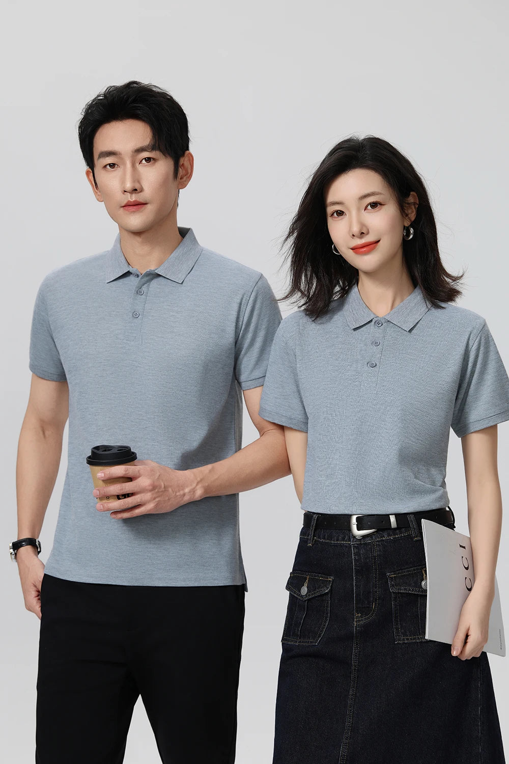 100% Cotton Work Clothes polo shirt custom pure cotton corporate culture short-sleeved T-shirt embroidery printing logo word