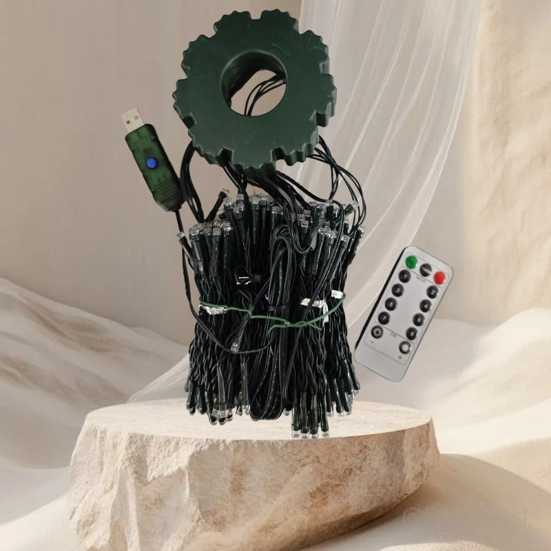 150cm/200cm (59"/79") Self-Standing LED Christmas Tree with Remote Control, 8 Lighting Modes, USB- Indoor/ Holiday Decorations, Warm White & Cool Yellow Glow for Xmas Tree, RV, Home - Easy Setup Plug &, Christmas Decorations,